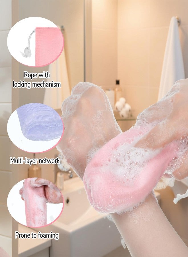 Zelphvt 8 Pcs Mesh Soap Bags for Soap Bars Exfoliating Soaps Net for Bar Soaps Saver Bag for- Facial Cleaning Body Wash Tool Shower Holder - Image 3